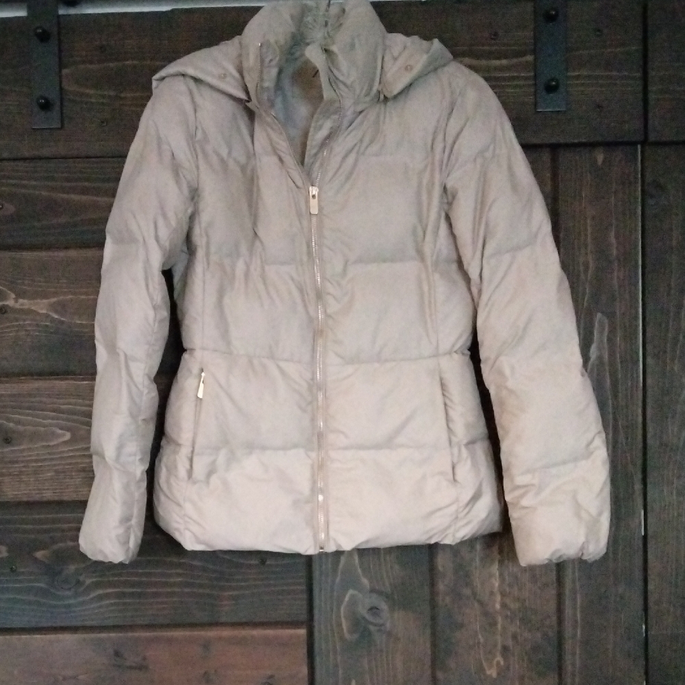 Zara Beige Puffer Jacket